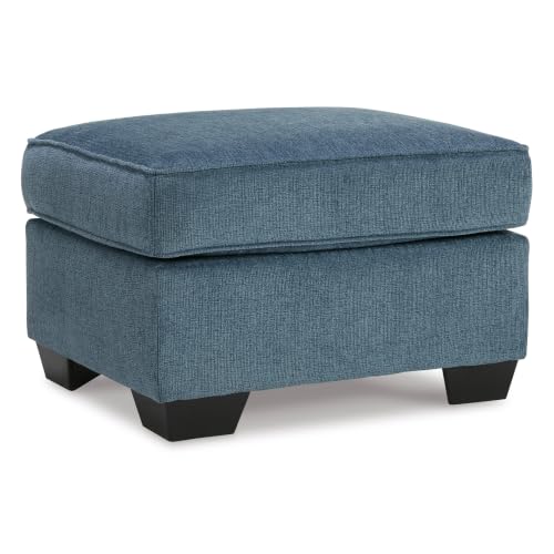 Ottoman Cashton Blue Rectangular Foot Rest (Blue)