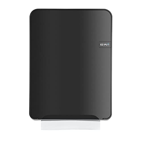 EZbrnd Wall Mount MULTIFOLD Paper Towel Dispenser for Kitchen (Standard Black)