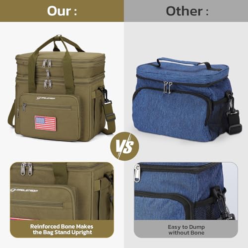23L Insulated Lunch Box (H Khaki with DIY Hook-and-Loop)