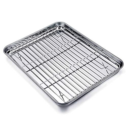 Baking Sheet with Cooling Rack Set (12.5 x 9.5 x 1inch)