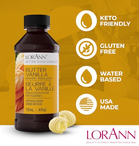 Butter Vanilla Emulsion & Flavoring For Baking (128 Fl Oz (Pack of 1))