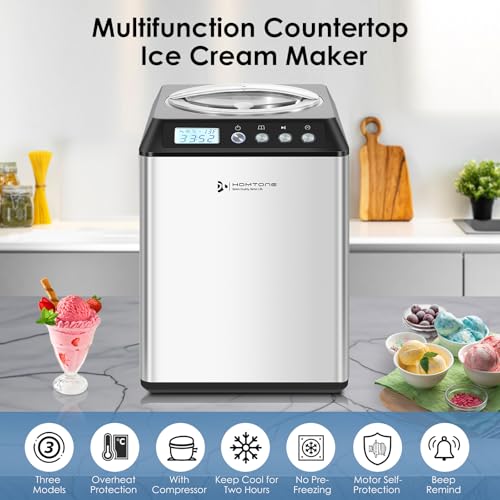 2.64QT Ice Cream Maker Machine with Compressor (ICE2580)