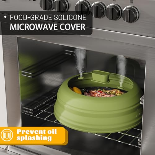 Microwave Splatter Cover (Green / 9 inch)