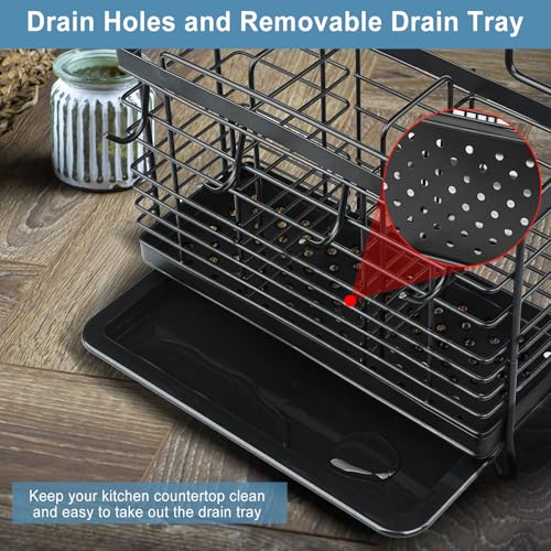 Utensil Holder (Black / 3 Grids)
