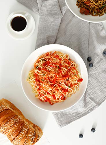 Pasta Bowls Large Salad Bowls (White / 35 Ounces)