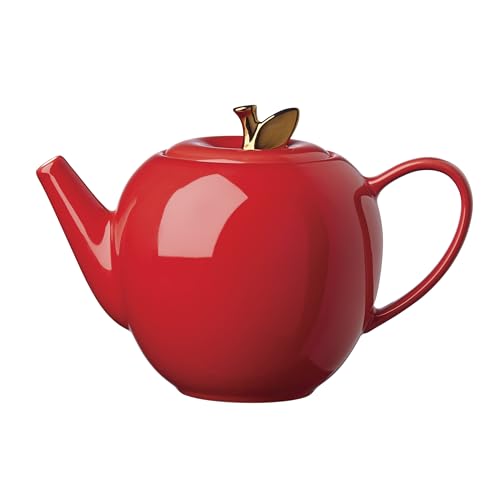 Knock On Wood Apple Teapot (Red)