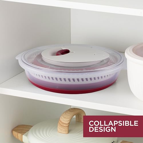 Collapsible Salad Spinner (Rose)
