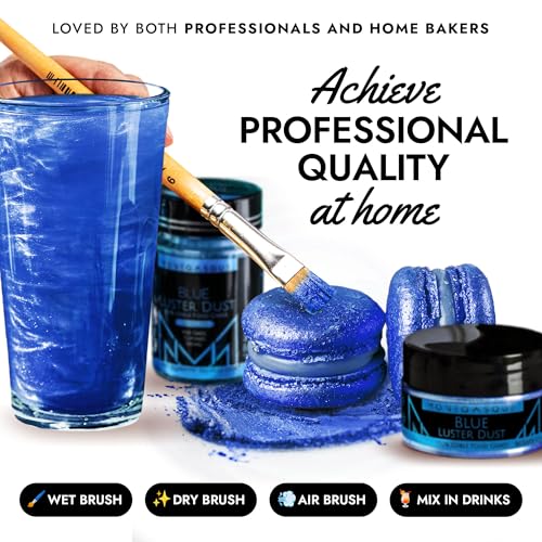 Blue Edible Glitter for Drinks & Cakes (11. Blue / 15 Grams)