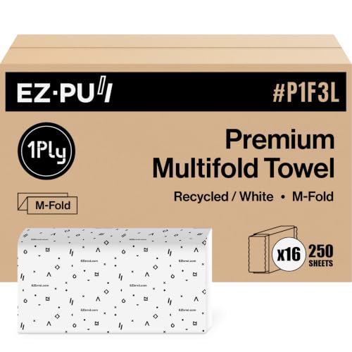 EZ Pull Premium 1ply MULTIFOLD Paper Towels (250 Sheets (Pack of 16))