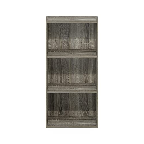 LUDER 3 Tier Book Shelf (French Oak / 3-Tier, 9.3 x 16 x 31.4)