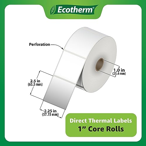 2.25" x 2.5" Thermal Labels (2.25 x 2.5 - 6000 Labels)