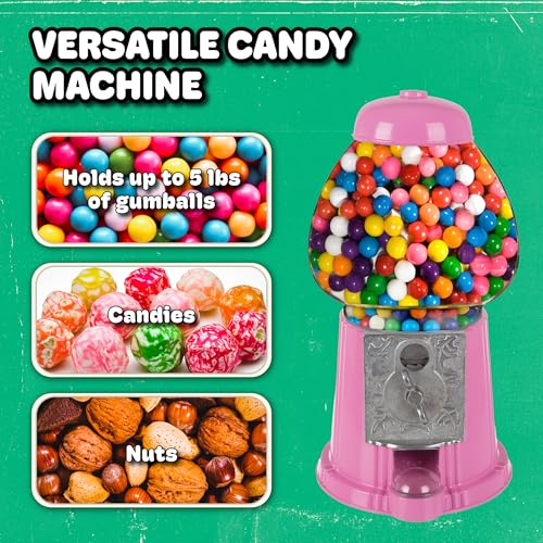 Popcorn Mini Gumball Machine (Pink)