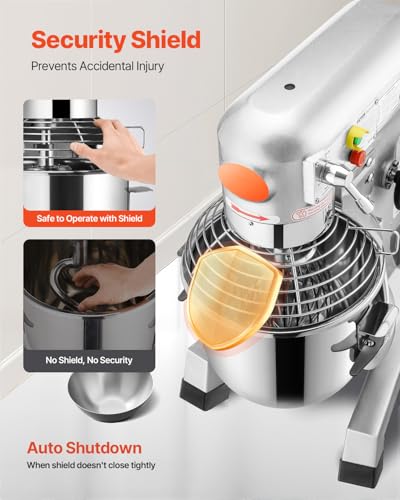 20Qt Commercial Food Mixer with Timing Function (20 Quart / Food Mixer)