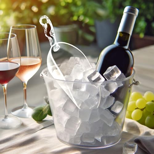 Elsa - 24-Ounce Plastic Ice Scoops (Set of 4), Plastic Utility Scoops, BPA-Free, Food-Grade, Shatter-Proof, Good for Kitchen and Restaurant, Perfect for Home and Commercial Use (24 oz, 4-Pack)