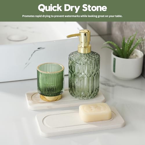 2Pack Diatomite Stone Sink Tray (2 Pack - Beige - 8"x 3.8")
