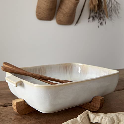 Ceramic 16" x 10.75" Rectangular Baker (Eivissa Sand Beige / 16" Rectangular)