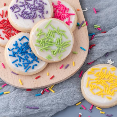Rainbow Jimmies Sprinkles for Baking & Decorating (Rainbow Jimmies)
