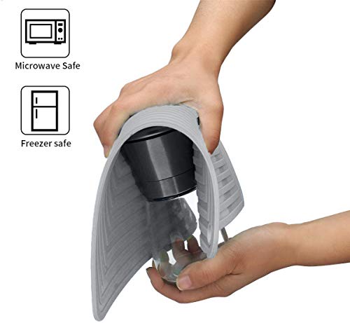 Large Silicone Trivet Mats for Hot Dishes (Gray)