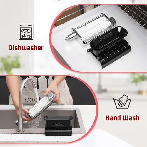 Adjustable Thickness Meat Tenderizer Attachment for Kitchenaid Stand Mixers (Black)