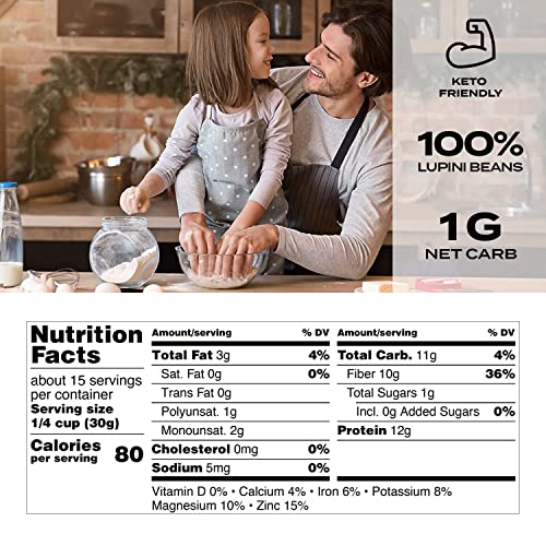 Lupini FLOUR Keto & Vegan Friendly Superfood (16 Ounce (Pack of 1))