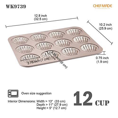 Madeleine Mold Cake Pan (03 - Scallop 12 Cups)