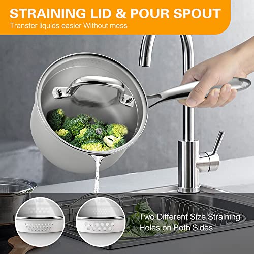 2.0 Quart Saucepan with Lid (2 Quarts)