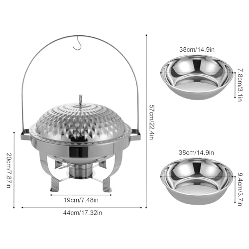Chafing Dish Buffet Set (8L/8.5QT / Silver)