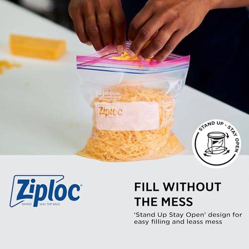 Ziploc Brand Food Storage 2 Gallon Bags (8 Quarts)