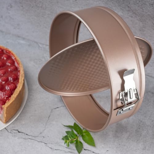 9 inch Springform Pan Nonstick (Champagne Gold / 9'' Springform Pan)