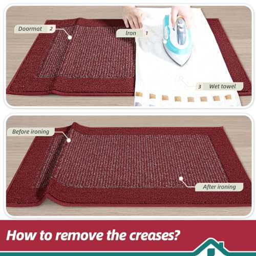 Indoor Door Mat 32" x 48" (Red / 32" X 48" (Rectangular))