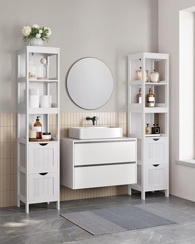 Bathroom Floor Cabinet (55.7"H / White)