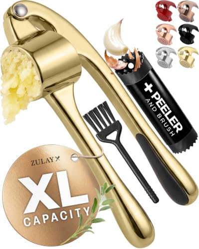Large Premium Garlic Press Set (Extra Large | Gold)