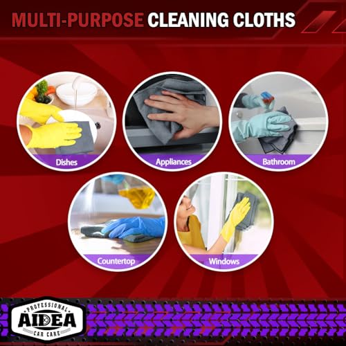 Microfiber Cleaning Cloth Grey 150PK (Grey / 150PK)