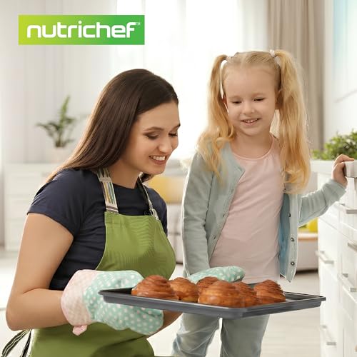 8 Piece Nonstick Stackable Bakeware Set (Gray)