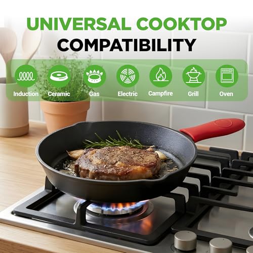 3pc Cast Iron Skillets (Various Sizes (3-Piece Set) / Black)