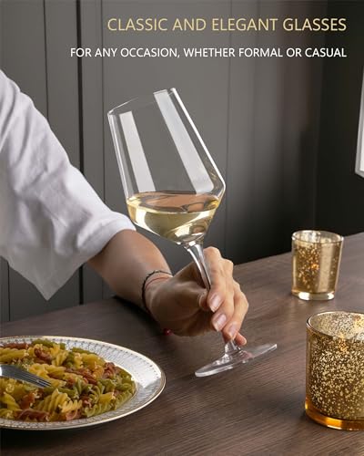 17 oz Lead Free Wine Glasses Set of 4 (Wine Glasses / 4 Count (Pack of 1))