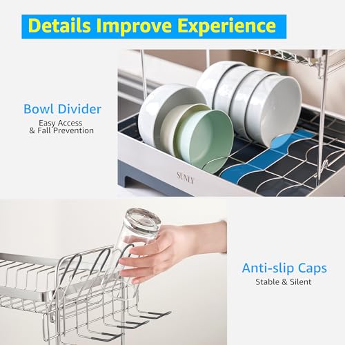 Large Dish Drying Rack (Gray)