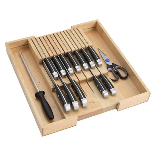Statement 15 pc Knife Set with Adjustable In (15-pc / In-Drawer Natural)