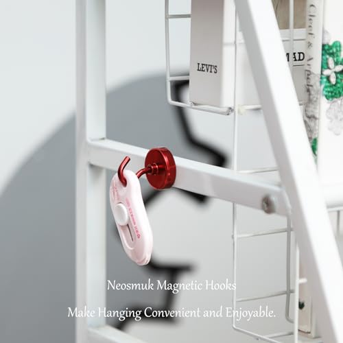 Magnetic Hooks (Red / 1.02 inches)