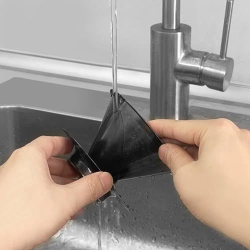 Pour Over Coffee Dripper Reusable Coffee Filter Paperless Coffee Filter Stainless Steel Pour Over Coffee Maker Cone Coffee Dripper for 1 (1-2 cups Black)