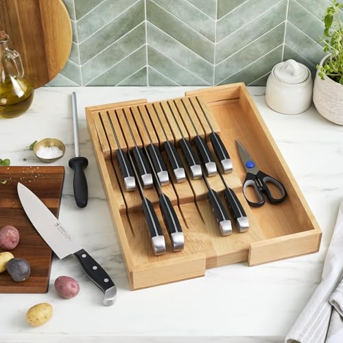Statement 15 pc Knife Set with Adjustable In (15-pc / In-Drawer Natural)