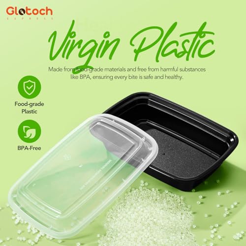 Glotoch Meal Prep Containers with Lids (16oz)