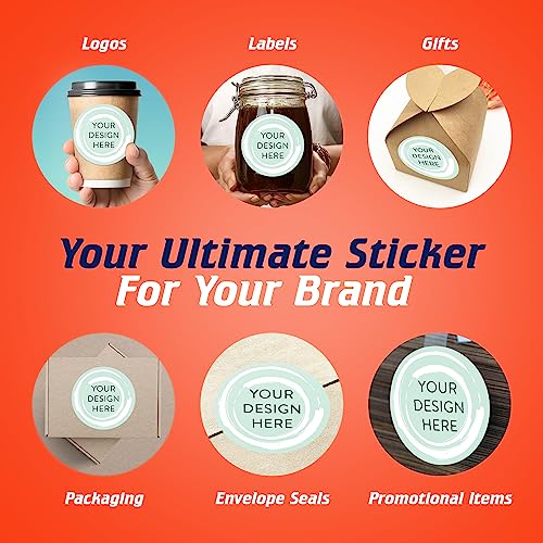 100 Custom Vinyl Stickers (Mint / 5x5)