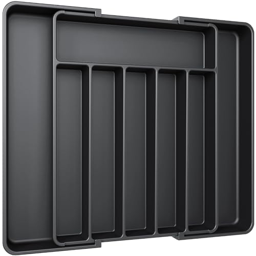 Silverware Drawer Organizer (Large / Black)