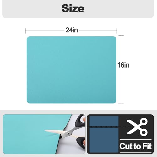 Dish Drying Mat for Kitchen Counter (Turquoise / 16" x 24")