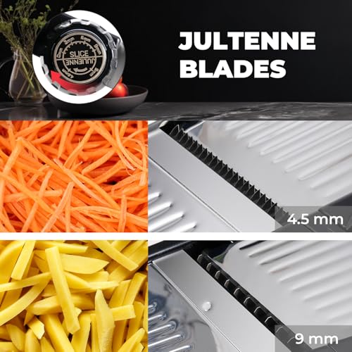 5‑in‑1 Adjustable Mandoline Slicer (Black)
