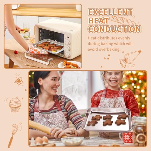 Stainless Steel Baking Sheet Pan Set of 2 (10 inch)
