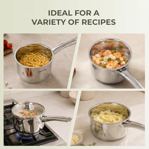 3 QT Stainless Steel Sauce Pan with Lid