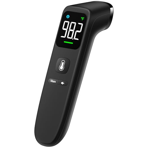 Touchless Thermometer for Kids and Adults (Black-and-Black)