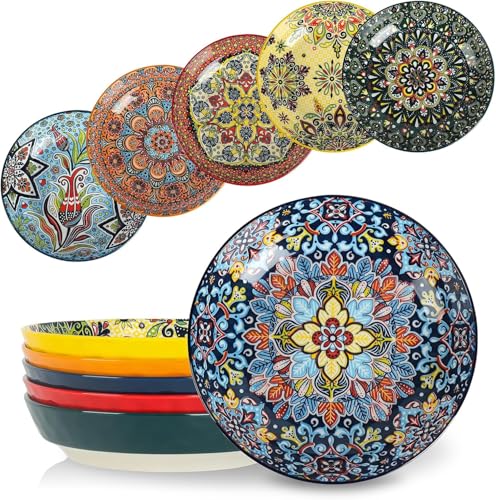 KitchenTour Pasta Bowls Set of 6 (30oz)
